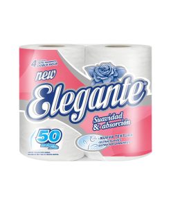 Papel Higiénico Elegante 50mts Doble Hoja
