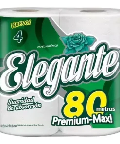Papel Higiénico Elegante 80mts Hoja Simple