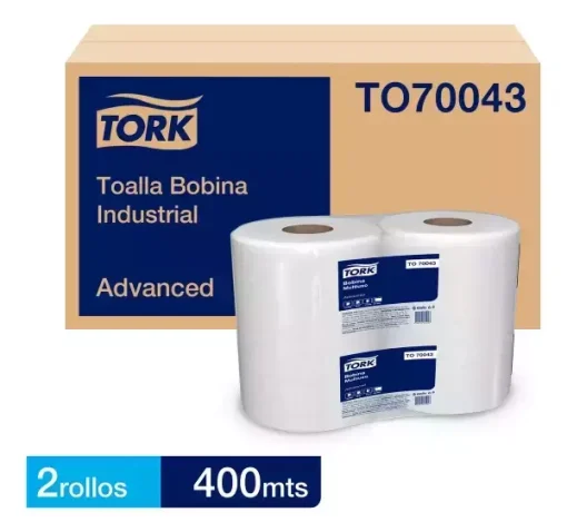 Bobina Industrial Tork Doble Hoja