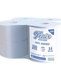 Fénix Papel Higiénico x 300 m 8 u cono 7,5 mm